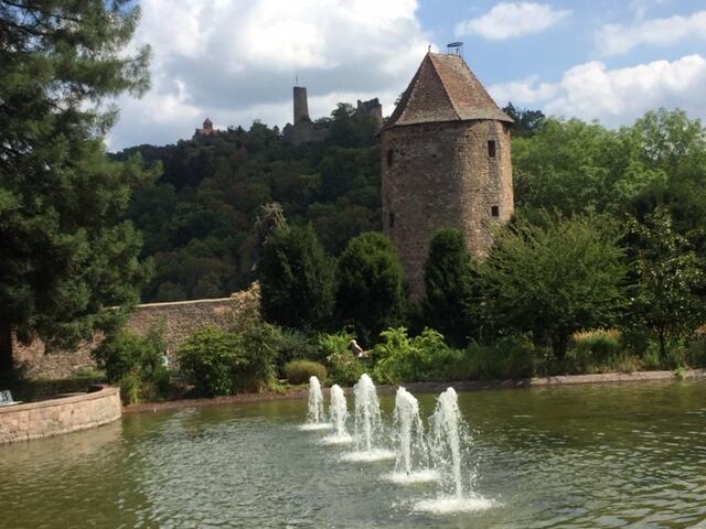 Ferienwohnung Burgenblilck Weinheim Dış mekan fotoğraf